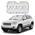 thumbnail image 4 of Bingfone Lavender Flowers Car Windshield Sunshade,Sun Foldable Sun Shield Sun Visor for Car - Medium, 4 of 8