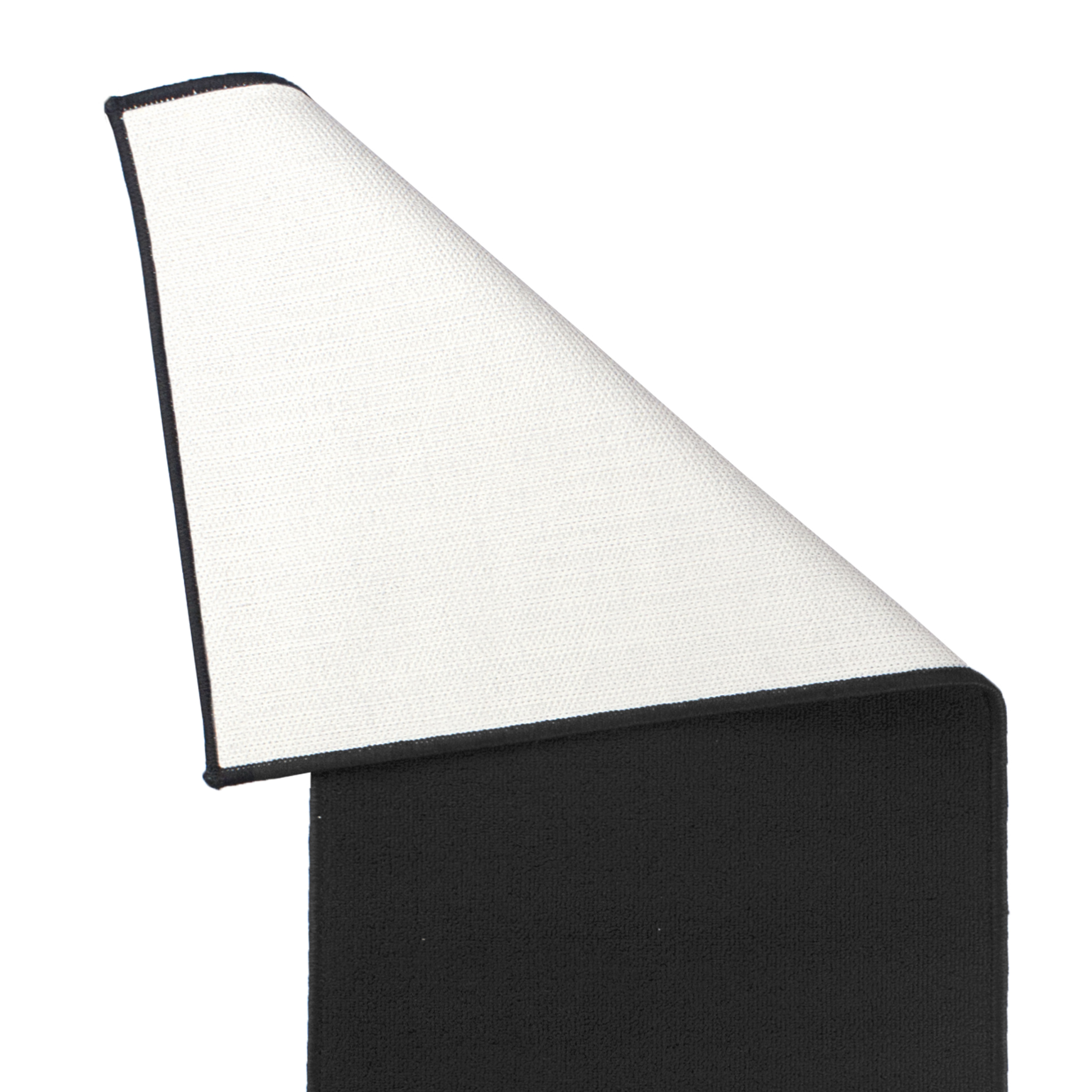 RITZ Solid Rug Runner, 20" x 60", Black