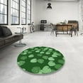 thumbnail image 3 of Ahgly Company Indoor Rectangle Patterned Dark Green Novelty Area Rugs, 2' x 3', 3 of 6