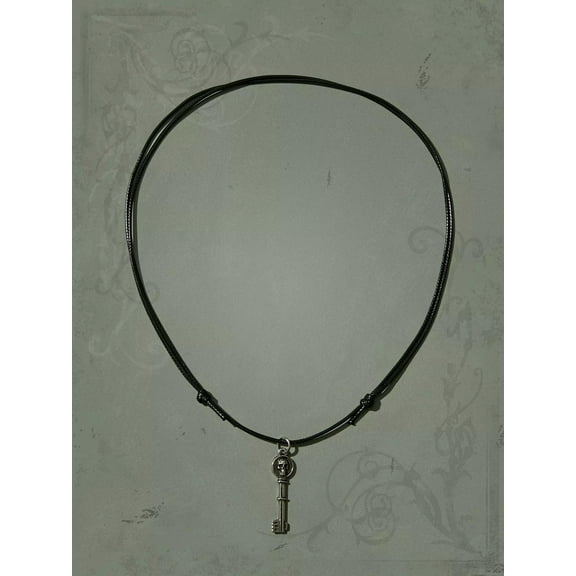 QQTDFG Skull Decor Key Pendant Necklace Unisex Necklace for Women Necklace for Men-default