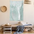thumbnail image 2 of Magical Tapestry, Magic Plant with Stars and Moon Hanging on Branches Simplistic Illustration, Wall Hanging for Bedroom Living Room Dorm Decor, 40W X 60L Inches, Almond Green white, by Ambesonne, 2 of 5
