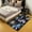 Black Blue Purple, variant on Erosebridal Sea Animal Seashell Rugs For Bedroom 5x7,Sealife Crab Living Room Decor,Underwater World Decor,Non Slip