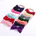 thumbnail image 1 of 14 pcs/lot New Bows Velvet Hair Clips Fashion Bowknot Hairpinss For Women Girls Hair Accessories Lovely Bow Hair Barrettesrose red He Qiyong unisex, 1 of 1