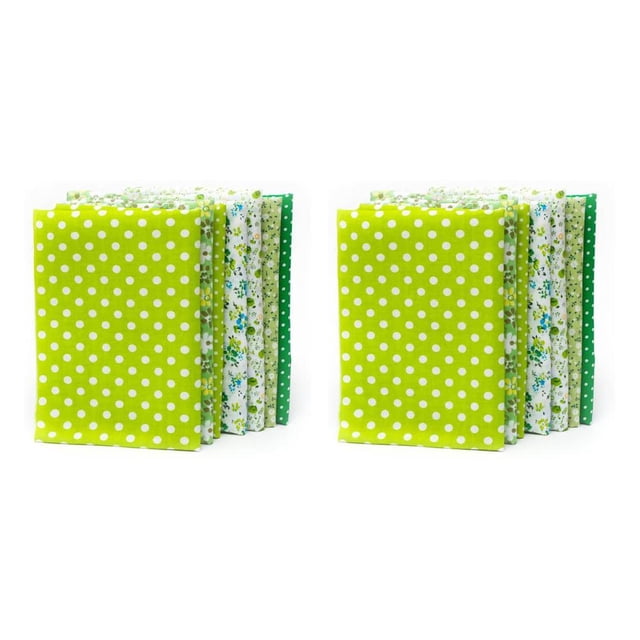Cateissary 7 piezas de tela de algodón con estampado de flores, costura multicolor, tela para manualidades, juego de costura de retazos Type2 NO2