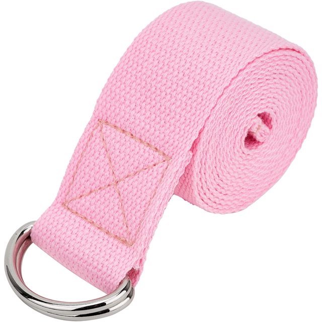 FrostHike Sangle de Yoga pour Étirer 6 Pieds avec Boucle Réglable en D Extra Sûre, Sangle pour Yoga Adaptée à l'Étirement Quotidien, Bande d'Étirement pour Thérapie Physique