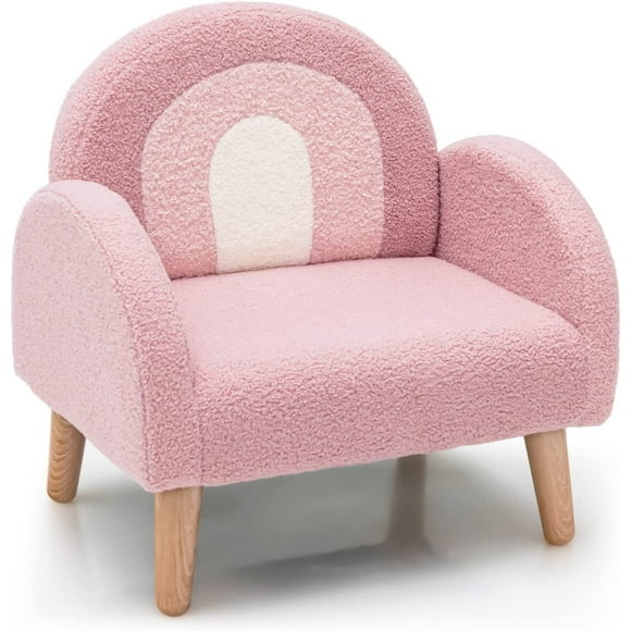 OLAKIDS Kids Sofa, Toddler Armchair with Solid Wooden Frame Anti-Tipping Design Plush Fabric, Upholstered Children Chair for Nursery Kindergarten Playroom Preschool, Gift for Boys Girls, Toddler Couch