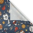 thumbnail image 3 of Ambesonne Sport Kitchen Curtains, Dark Silhouette Backdrop, 55"x45", Dark Blue Multicolor, 3 of 3