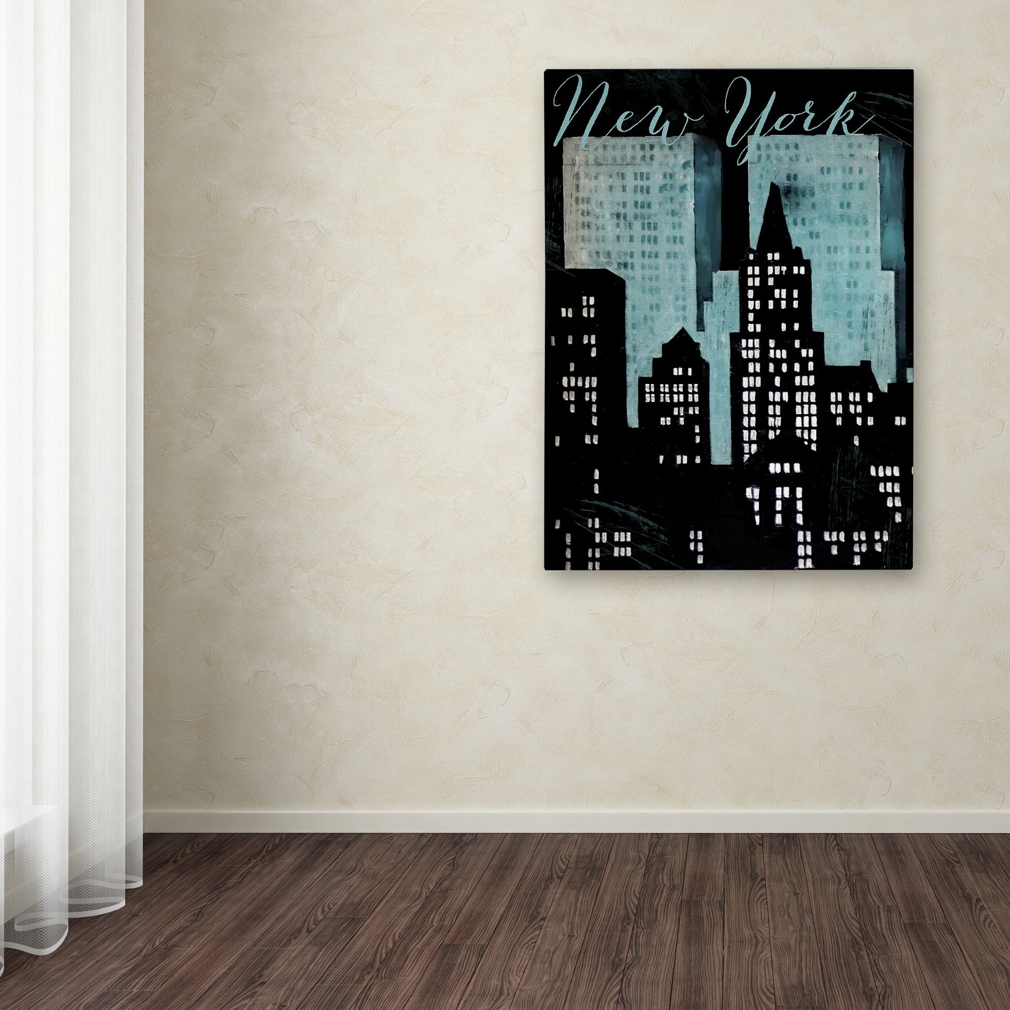 Trademark Fine Art "Retro Cities I" Canvas Art by Color Bakery