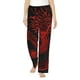 thumbnail image 1 of Balery Red Dragon On Black Pantalones de pijama para mujer, pijamas ultraligeros, pantalones de estar por casa-Small, 1 of 6