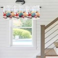 thumbnail image 5 of Kitchen Valances for Window, Watercolor Marine Life Red Sea Star Light Filtering Rod Pocket Valance Curtain, Blue Sea Nut Short Curtains Window Topper for Bedroom Bathroom Living Room 54x18in, 5 of 9