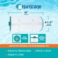 thumbnail image 3 of Hurricane HF8326 Advanced Spa Filter Cartridge for PSD125-2000 and Unicel C-8326, 2 Pack, 3 of 8