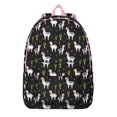 thumbnail image 1 of Llama Face Backpack – Cute Cartoon Alpaca Pattern Bookbag with Funny Kawaii Design for School and Travel, 1 of 4