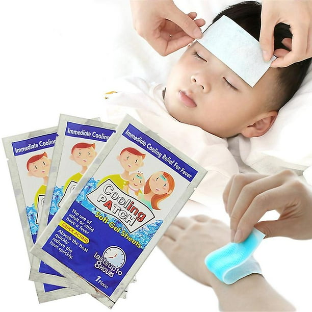 5pcs Cooling Patches For Fever Headache Heat Stroke Toothache