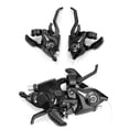 thumbnail image 3 of Eigraketly 1 par de palancas de cambio de bicicleta de aleación de aluminio 3x7/ 3x8 accesorios de velocidad para plegable de carretera de Ciclismo negro 21 velocidades: 7 después de 3, 3 of 6