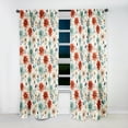 thumbnail image 6 of Designart "Neutral Tones Seaside Harmony II" Floral Room Darkening Single Curtain Panel, 6 of 6