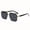 Golden J Hhui, variant on Men's Classic Double Beam Semi-Rimless Business Glasses - Zinc Alloy Frame & PC Lenses, Style Wide Fit (>139mm), Decorative Eyewear for Everyday and Official Use