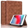 thumbnail image 6 of Elastic Band PU Leather Case for iPad mini 1/2/3/4/5 with Pencil Holder, Smart Folio Cover Adjustable Stand - Auto Wake/Sleep and Multiple View Angles, Brown, 6 of 8