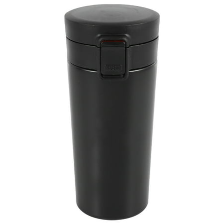 

380Ml Mug with Filter Double Wall Stainless Steel Vacuum Flasks Coffee Tea Travel Mug Bottle Thermocup Black