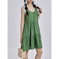 thumbnail image 3 of Coduop Women Cotton linen Sleeveless A-line Tank Dress-Both for Home Nightgown and Going Out Dress, 3 of 9