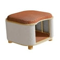 thumbnail image 3 of Taburete de casa para gatos de verano, muebles para mascotas, escondite para gatos resistente, casa de madera para gatitos pequeños, taburete para estilo A, 3 of 9