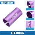 thumbnail image 3 of Unique Bargains 2pcs Bicycle Seatpost Shim Adapter Durable 27.2mm 1.07" ID 30.4mm 1.2" OD Bicycle Accessories Purple, 3 of 6