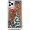 thumbnail image 2 of Liquid Christmas Case for iPhone 14 Pro Max,Cute Christmas Tree Santa Elk Flowing Floating Moving Glitter Bling Sparkle Clear Shockproof Women Girls Case for iPhone 14 Pro Max 6.7 Inch (Gold), 2 of 4