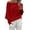 a-Red17236, variant on VNKIDY Women's Solid Color One Shoulder T Shirts Casual Long Sleeve Loose Fit Soft Tees For Daily Outdoor Wear Classic Tops
