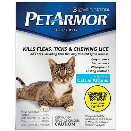 PetArmor Flea & Tick Protection for Cats & Kittens, 3 Monthly Doses