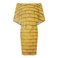thumbnail image 4 of Brick Wall, Yellow Brick Stone Wall Sunlight Women's Off The Shoulder Ruffles Summer Wedding Guest Loose Casual Party Beach Dress, 4 of 9