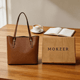 thumbnail image 2 of mokzer Men’s Wallet Purses，Leather Slim Bifold Wallet, Brown, 2 of 6
