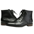 thumbnail image 7 of Santimon Men Genuine Leather Dress Boots Classic Casual Ankle Boots Black 8 US, 7 of 7