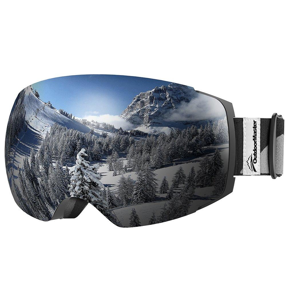 NEW Outdoor Master Ski Goggles PRO Blue Frameless Interchangeable Lens Snow 