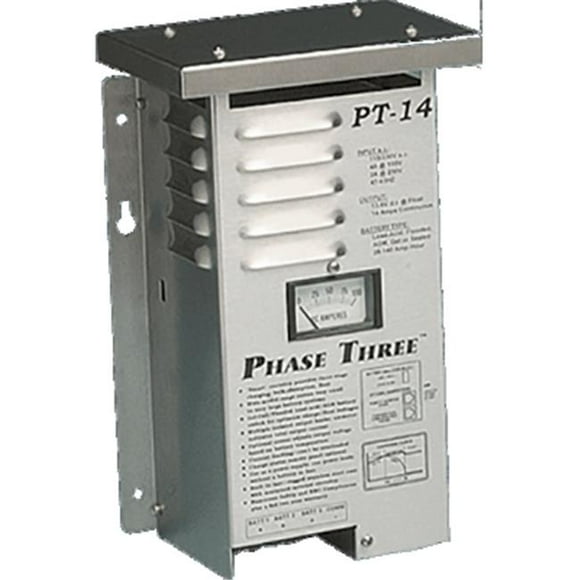 Newmar NMR-PT-14W 12V, 14A Phase Three PT Series 3 Bank Battery Charger