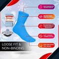thumbnail image 2 of Diamond Star Women's Diabetic Socks, Non-Binding Cushion Cotton Ankle Socks (Multi, 6 Pairs, Socks Size 9-11, Fit Women's Shoe Size 6-11), 2 of 3