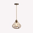 thumbnail image 1 of Lámpara de metal rústico, sin bombillas, lámpara colgante de altura ajustable, jaula de luz, lámpara de para restaurante, fiesta, , 1m Salvador Jaula de luz colgante, 1 of 4