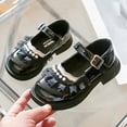 thumbnail image 7 of Otqutp Casual Flower Girls Dance Shoes Fashion Spring Summer Children Casual Shoes Girls Leather Shoes Dress Shoes Comfortable Pearl Lace Buckle Solid Color, 7 of 7