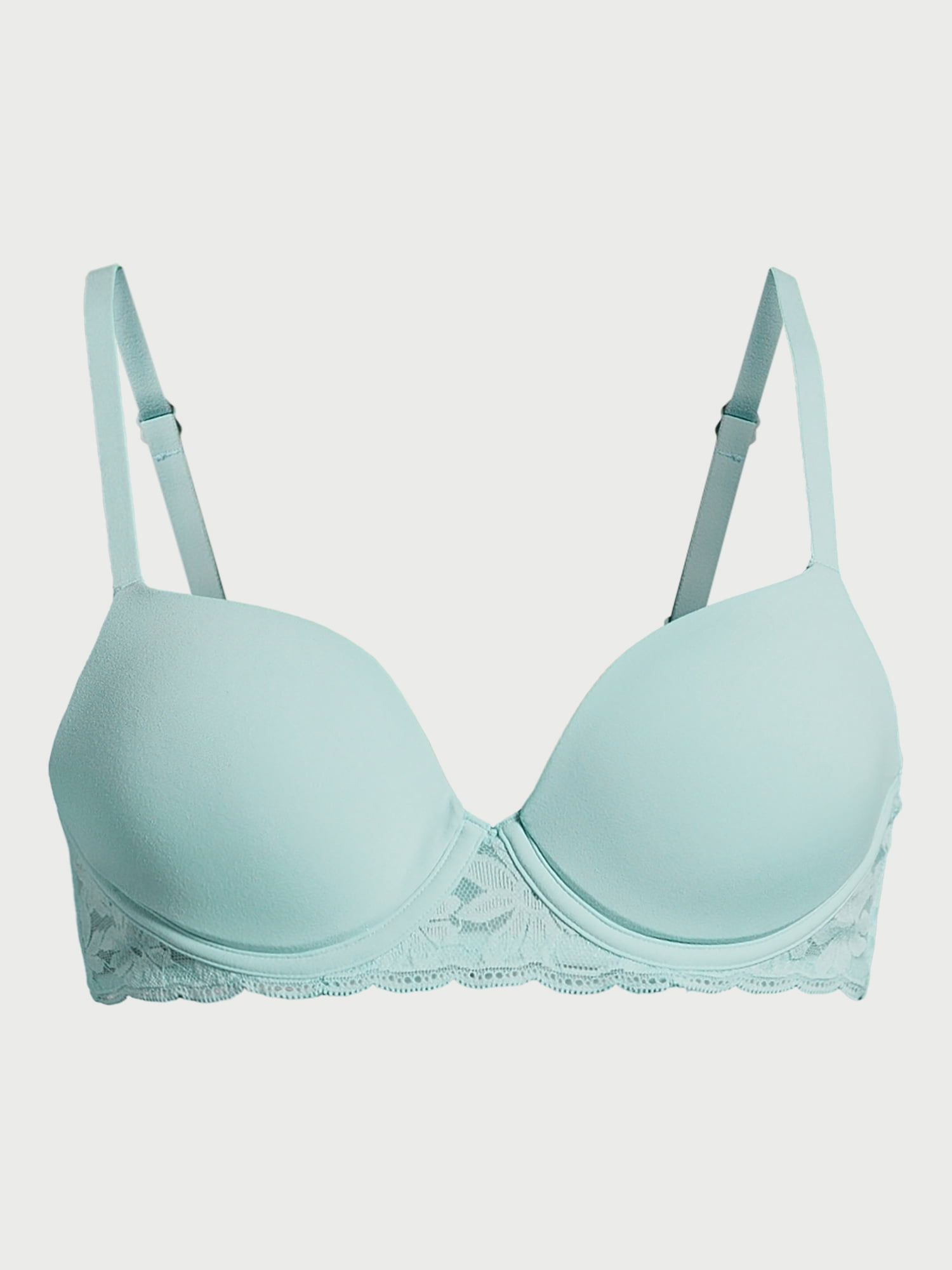 No Boundaries Women's Demi Underwire T-Shirt Bra with Sugarcup, Sizes 34A-40DD