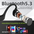thumbnail image 4 of Auriculares de conducción ósea Zanpolin, 10 horas de reproducción, Bluetooth 5.3, 4 of 7