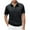 Black, variant on successthop Golf Shirts for Men with Pocket Casual Plus Size Collar Shirts Short Sleeve Workwear Solid Business Tops 2XL