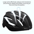 thumbnail image 3 of Black L-Size R-24 Bike Helmet with Rear Adjustment Knob, Thickened Multi-Density EPS Foam for Impact Absorption, Detachable Washable Soft Lining, Lightweight PC+EPS Construction, Breathable Lining &, 3 of 6