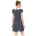 thumbnail image 5 of INSPIRE CHIC Women's Doll Collar Above Knee Hidden Zipper Back Dress, 5 of 5