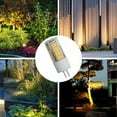 thumbnail image 6 of G4 4W LED Bulb (10 Pack) 4W Bi-Pin LED Light Bulb Landscape Light Bulb, Dimmable, Shatterproof, Dustproof - AC/DC 12 Volt 3000K Warm White, 380 Lumens | G4 4W LED Bulb, 6 of 8