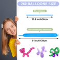 thumbnail image 3 of Globos YXYL 260 largos y delgados multicolor, 100 piezas, látex, 3 of 7