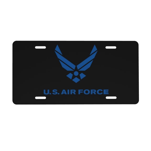 U.S. Air Force License Plate 6x12 Inch Thickening Aluminum Metal Decorative License Plates, Universal Fit For Trucks, Suvs, Vehicles