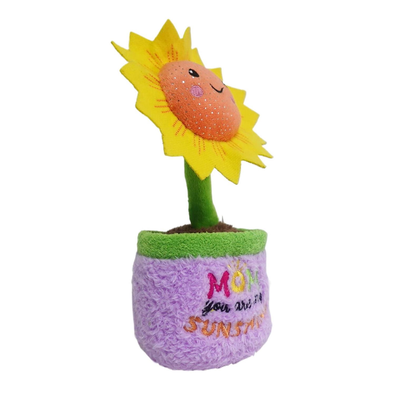Way To Celebrate Mother's Day Plush Sunflower,9inch Height,for 3 years and up