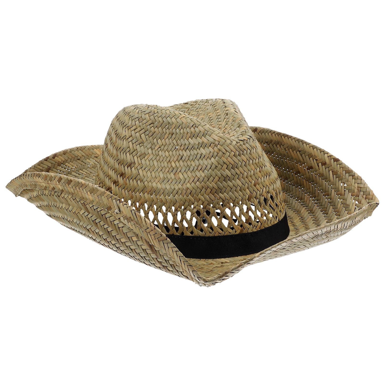 Farmer costume Straw Braided Classic Hat Hat Summer Beach Hat Outdoor Sun  Shade Hat