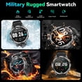 thumbnail image 2 of 1.43-inch Men's and Women's Smartwatch with Fitness Tracking, Answer/Dial/100 Sport Modes, IP67 Water Resistant Sports Pedometer Fitness Watch fits for Android and iPhone Devices (Black), 2 of 7