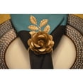 thumbnail image 3 of Classy R Us LLC Napkin Rings Set of 8 (Golden Rose), 3 of 4