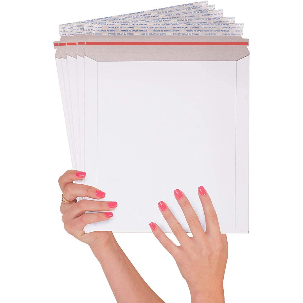 25 Pack Rigid Mailers 9.75 x 12.25 Large Paperboard Envelopes 9 3/4 x