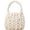 Beige, variant on Women's Knit Clutch Bag Handmade Woven Polyeater Knit Satchel Purse Handbag Shoulder Solid Color Bag